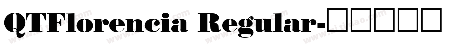 QTFlorencia Regular字体转换